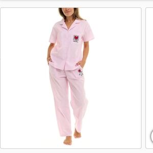(6)Keith Haring Women's Notch Collar Pajama Set